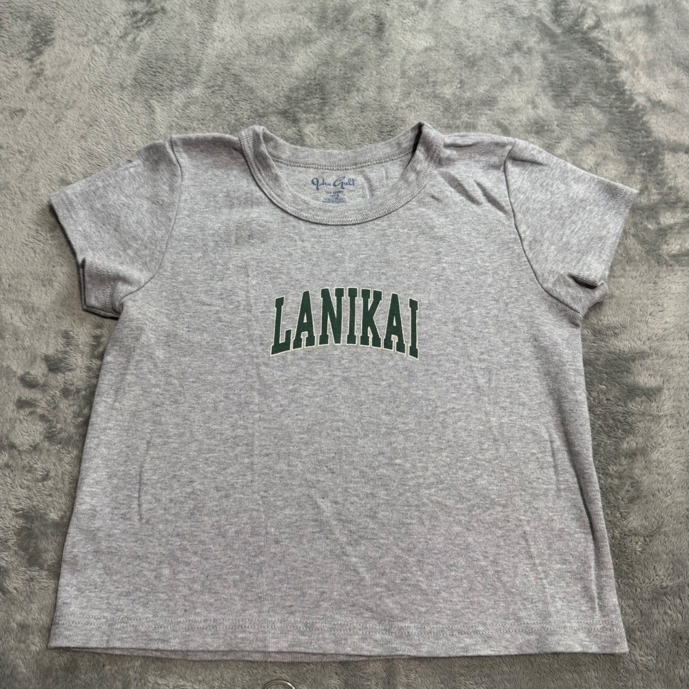 John Galt Hawaii Only Exclusive Lanikai Gray Baby Tee Brandy Melville OS